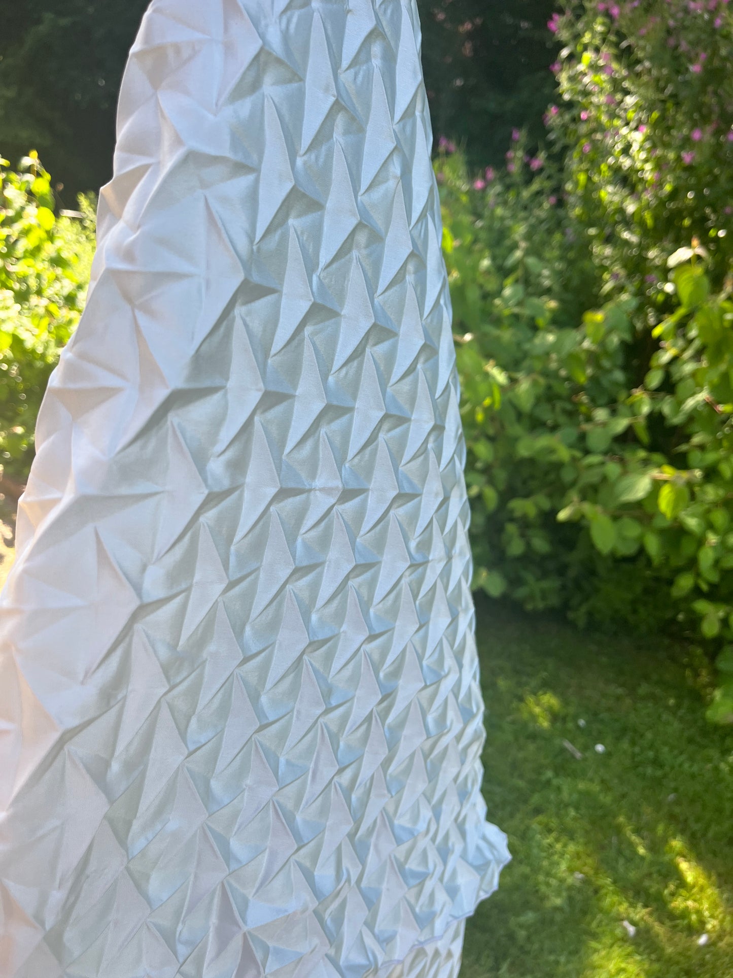 Pleated Shawl – Alice blue
