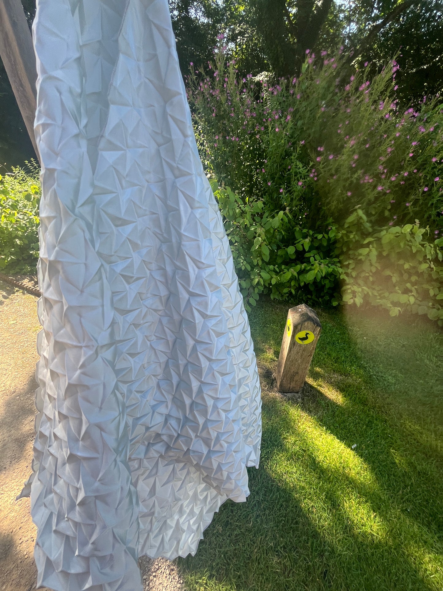 Pleated Shawl – Alice blue