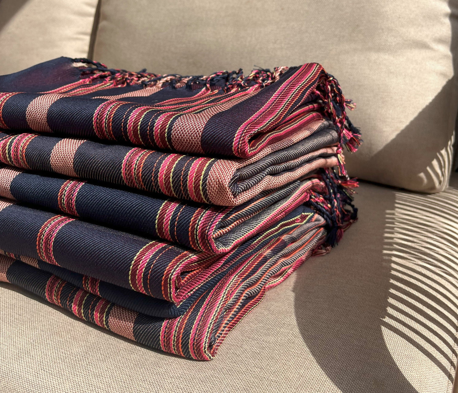 Striped Cotton Throws