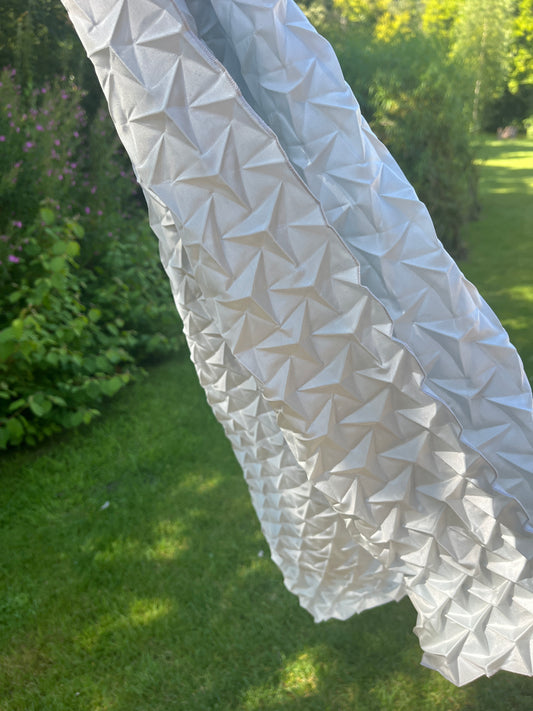 Pleated Shawl – Alice blue