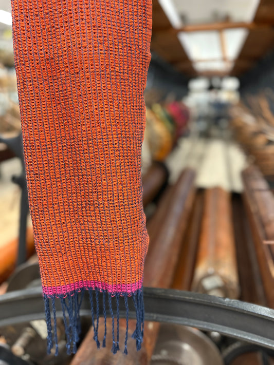 Handwoven Scarf - Orange