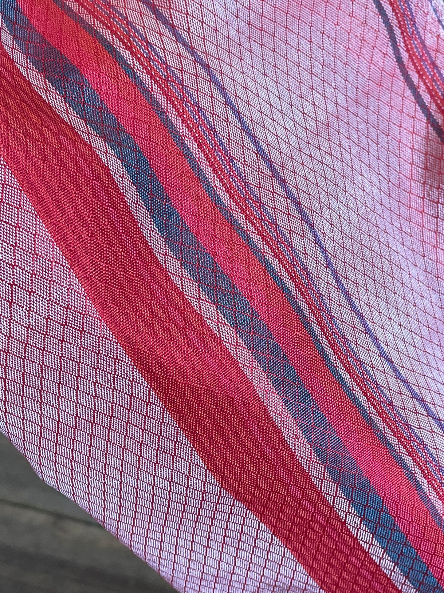 Woven Warning Scarf - Fuchsia