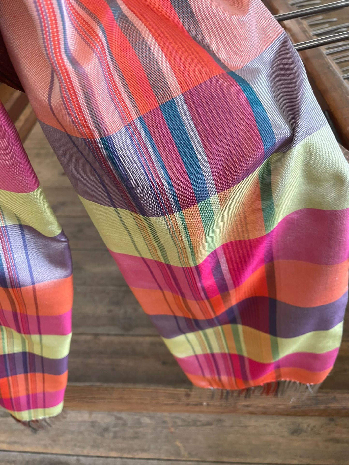 Woven Warning Scarf- Stripe