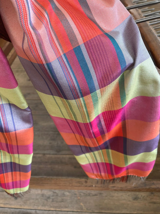Woven Warning Scarf- Stripe