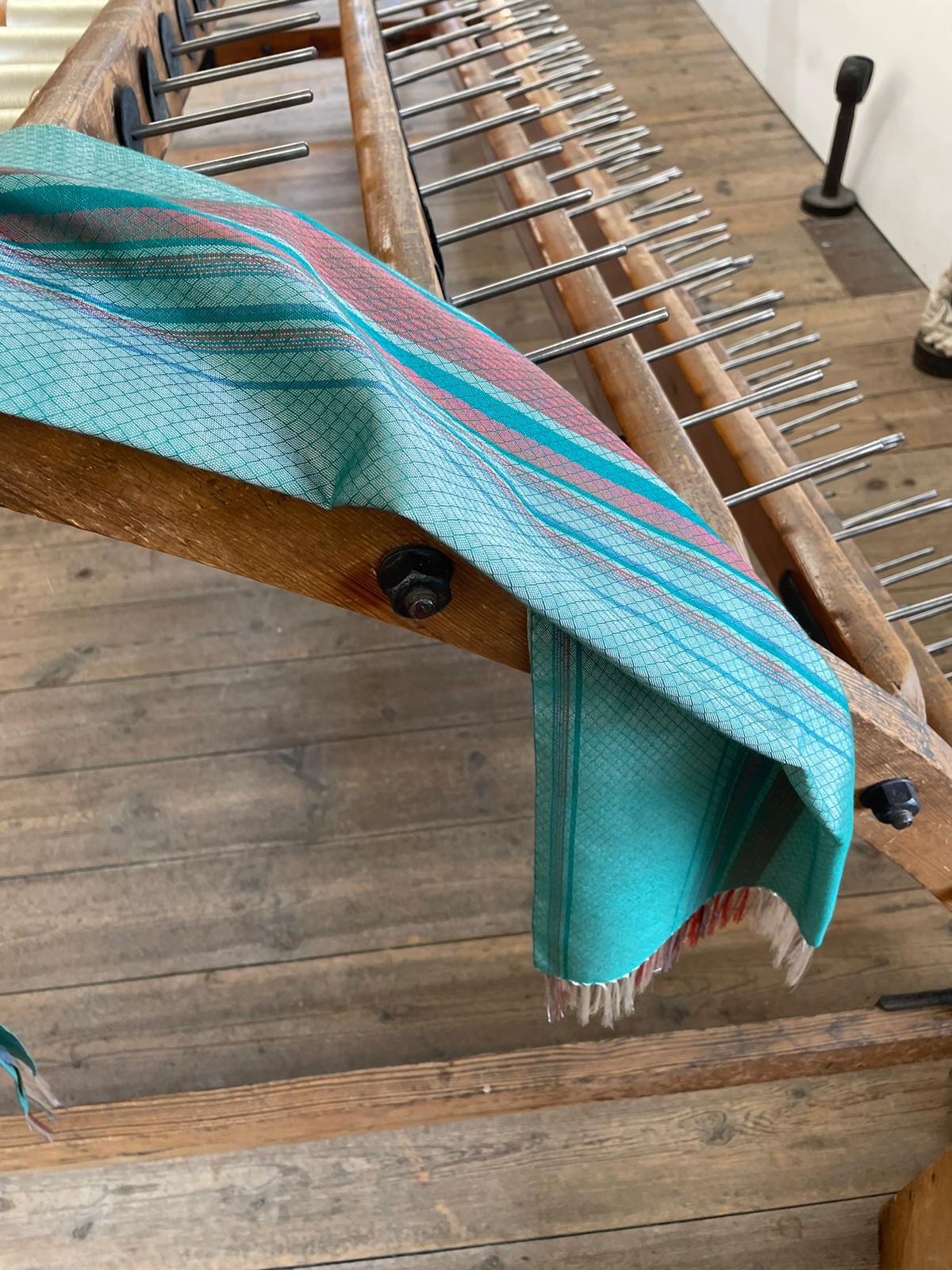 Woven Warning Scarf - Emerald - Silk/Wool