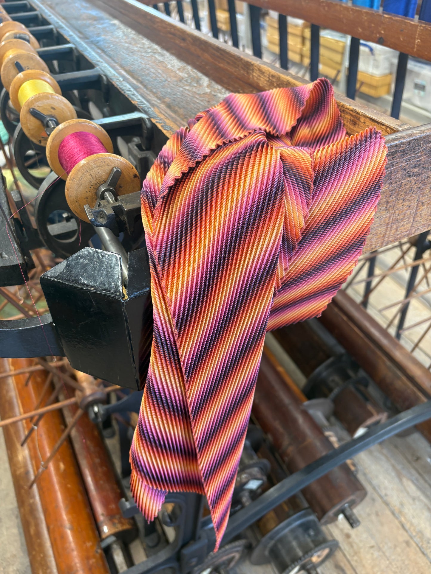 'Solstice' pleated scarf