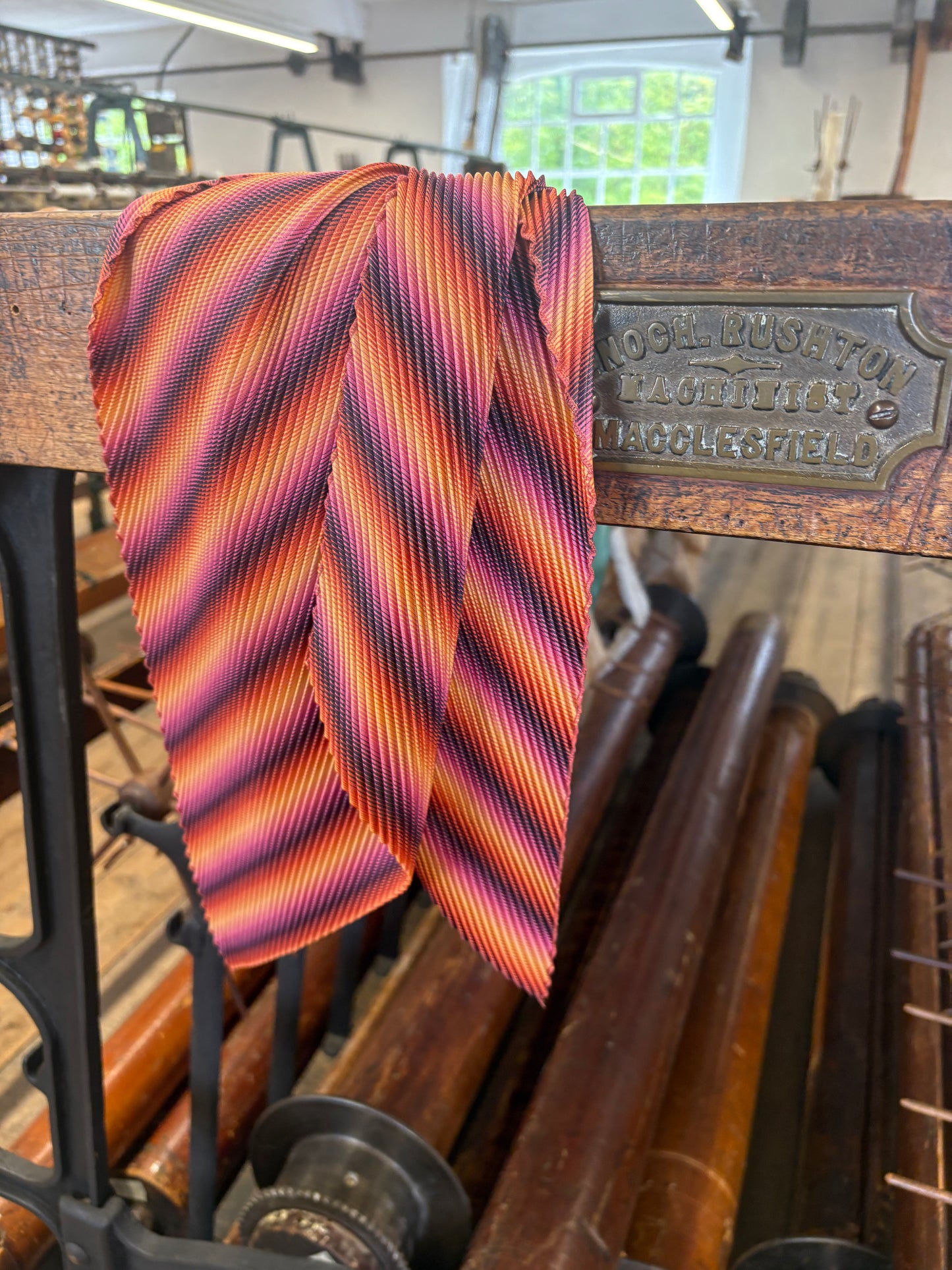 'Solstice' pleated scarf