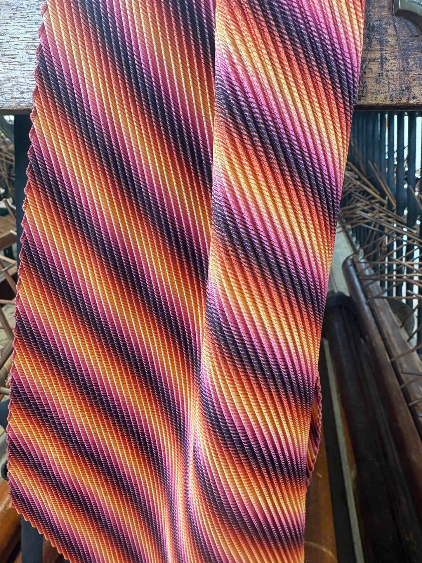 'Solstice' pleated scarf