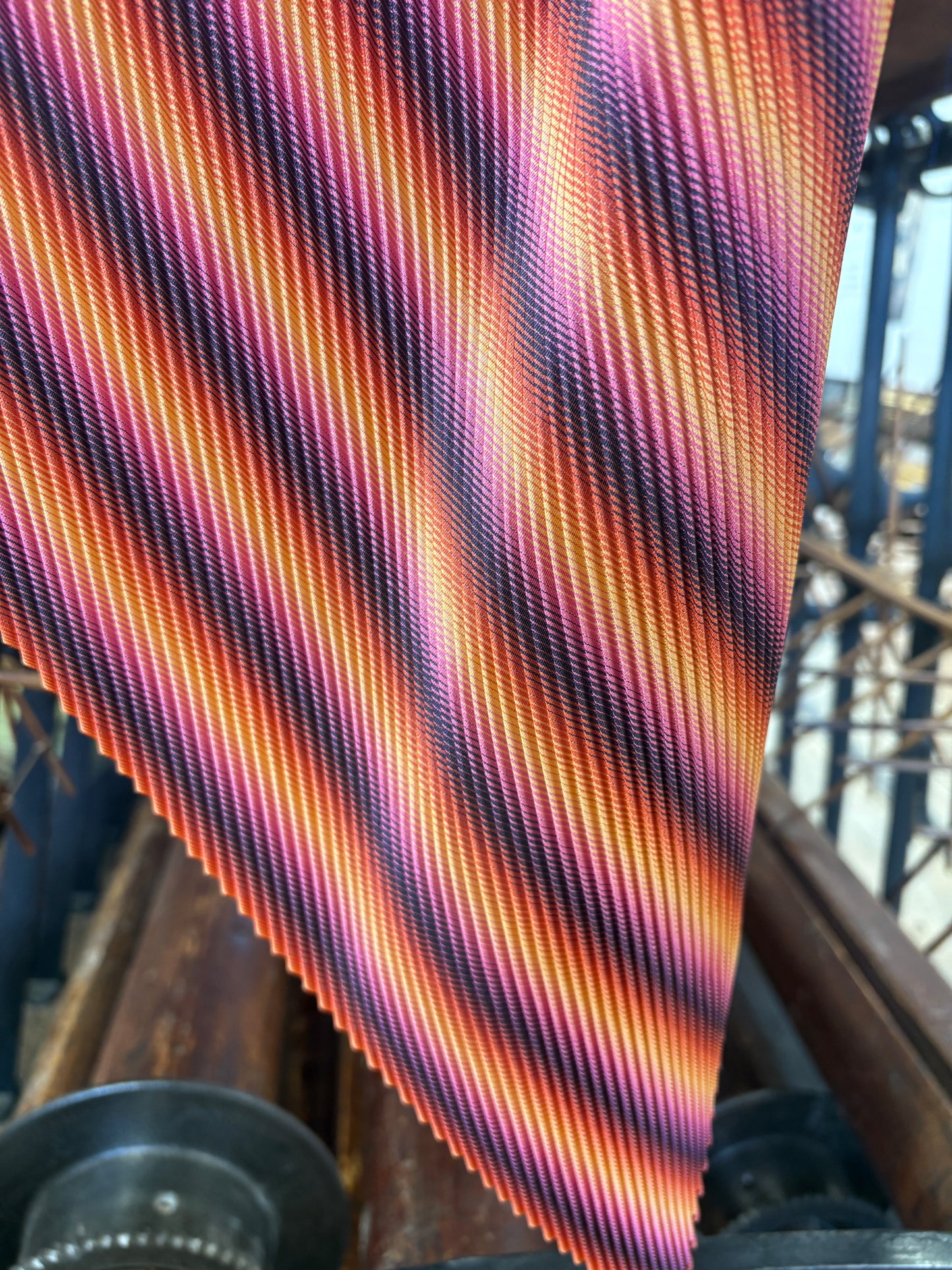 'Solstice' pleated scarf
