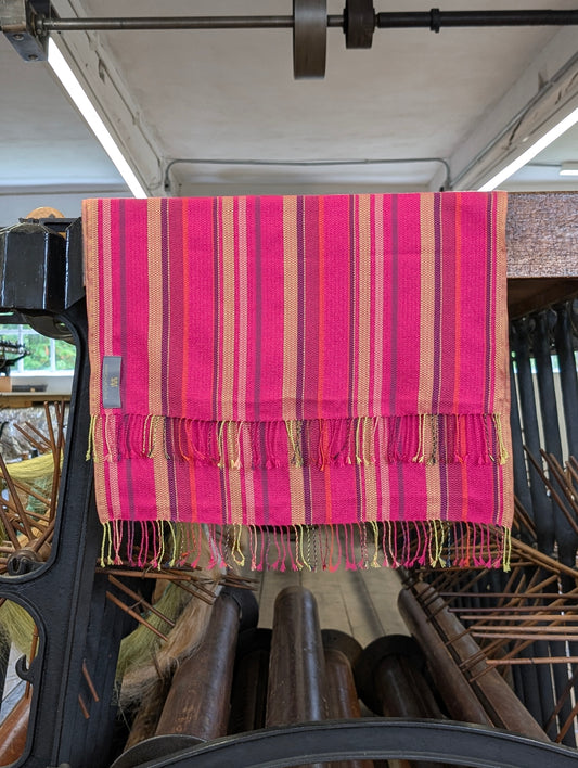 Freda Scarf - Fuchsia weft
